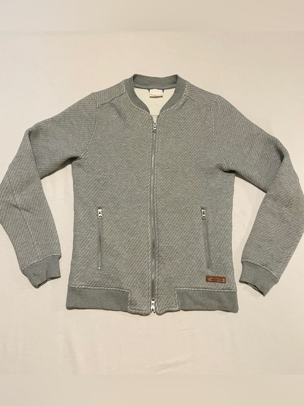 Knowledge Cotton Quilted Fleece Bomber Jacket S